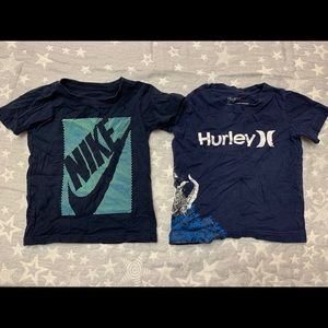 Nike and Hurley shirt size 3T